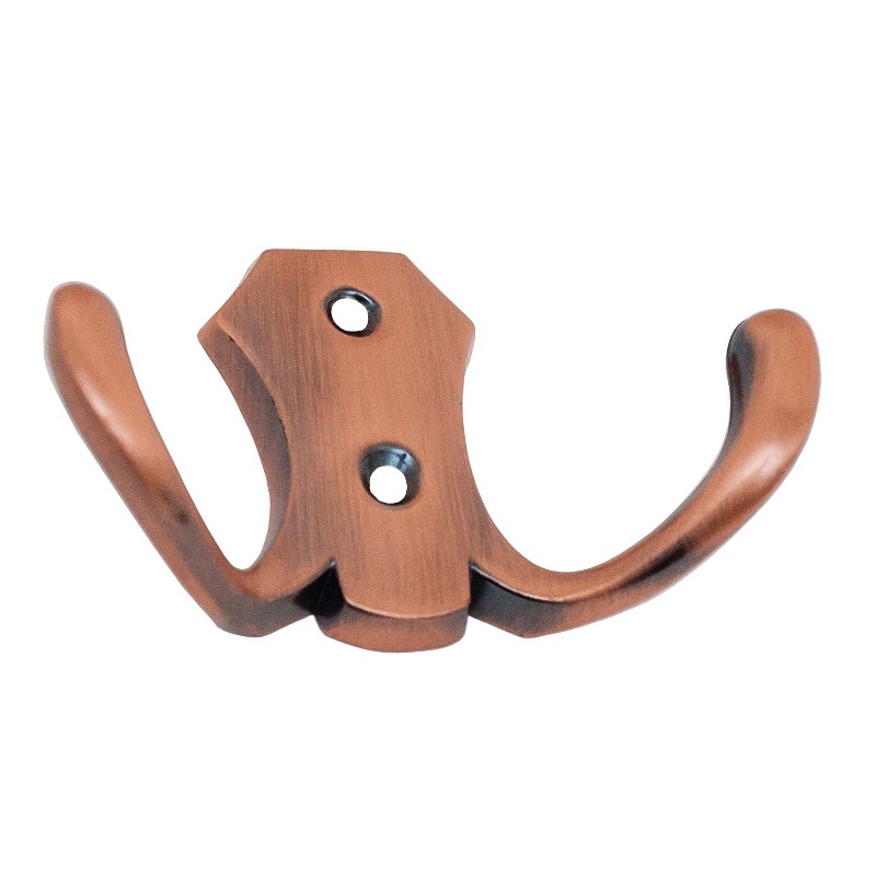 锌合金简约衣帽挂钩家具衣柜白底实物图