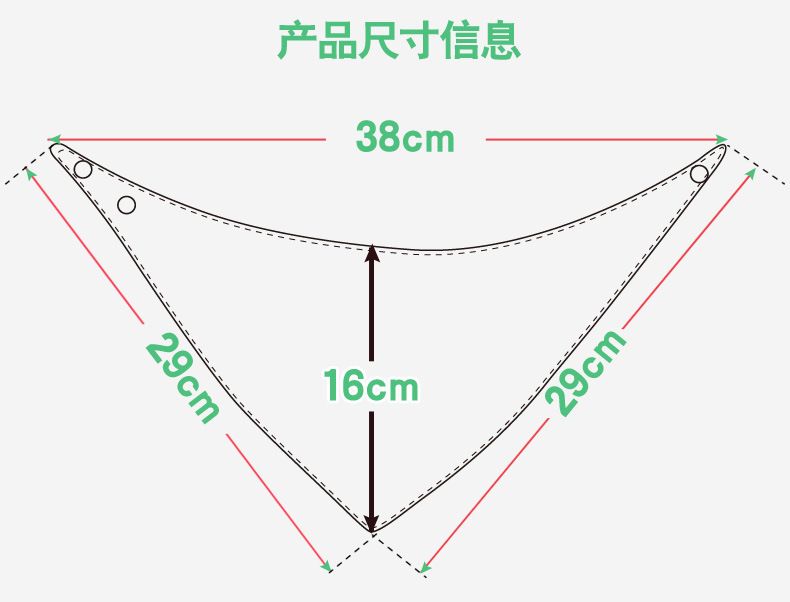 三角巾婴儿用品儿童围兜围嘴ins口水巾三件装套装组合详情图7