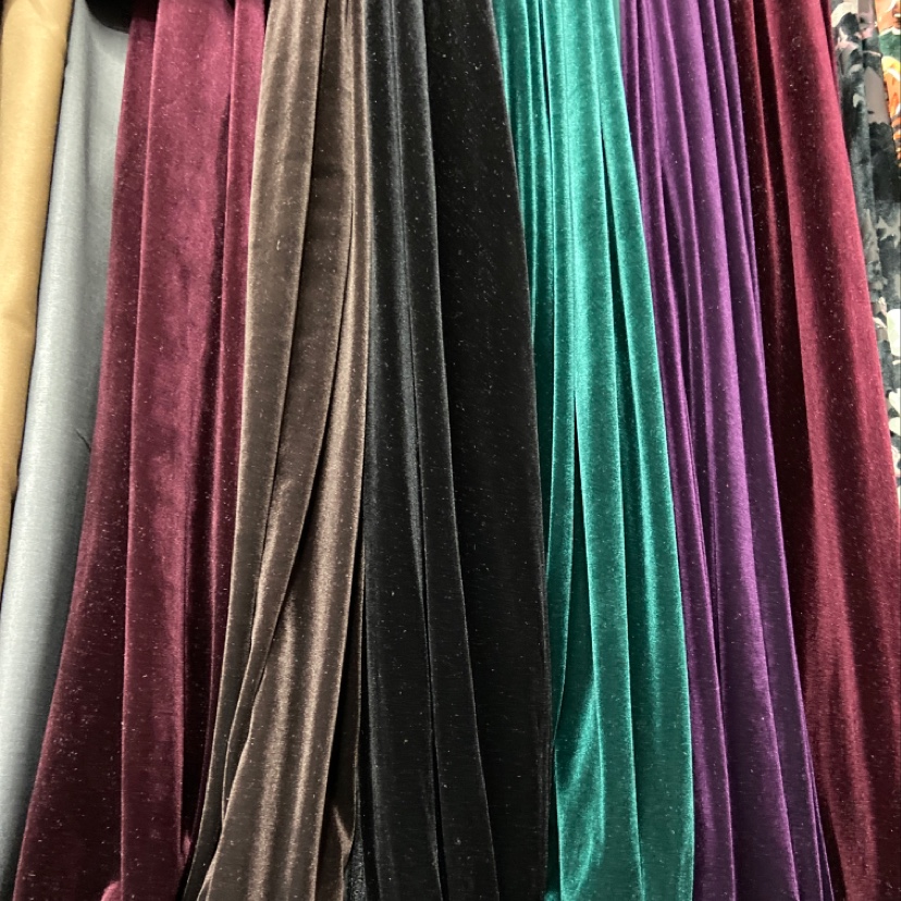 Dark Green Solid Color Korean Velvet Clothing Fabric Decoration Arts And Crafts Headdress Fabric Multi-Color Optional
