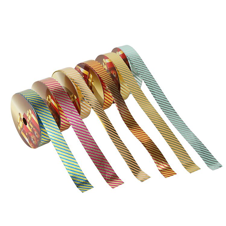 2.5CM*25M 6个/OPP 贴合印花斜纹塑料彩带详情图5