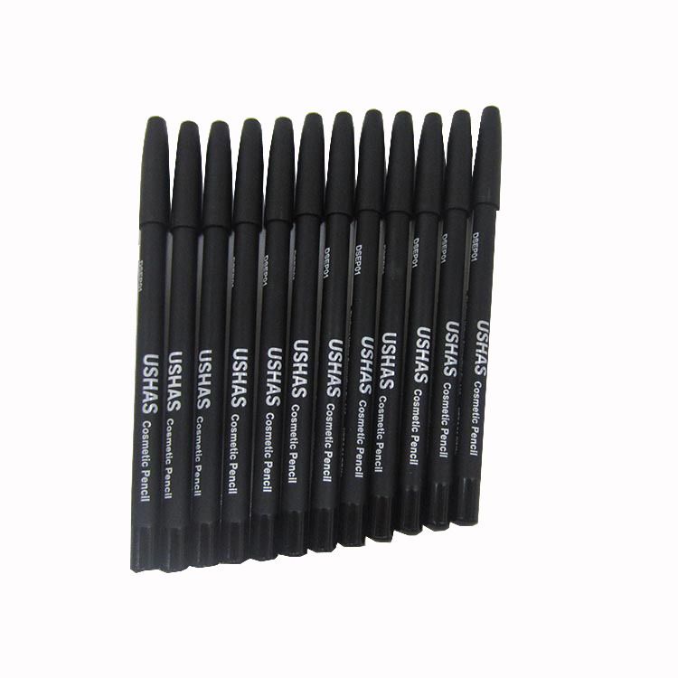 【USHAS】 Wooden eyeliner Pen, waterproof eyebrow pencil, lip liner pen, under-eye pencil, multi-purpose makeup pen P1202A