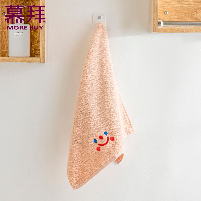 Yiwu Good Goods Factory Direct Embroidery Smiley Face Towel Pure Cotton Adult Household Face Wash Towel -60891/42025 Application Scenario