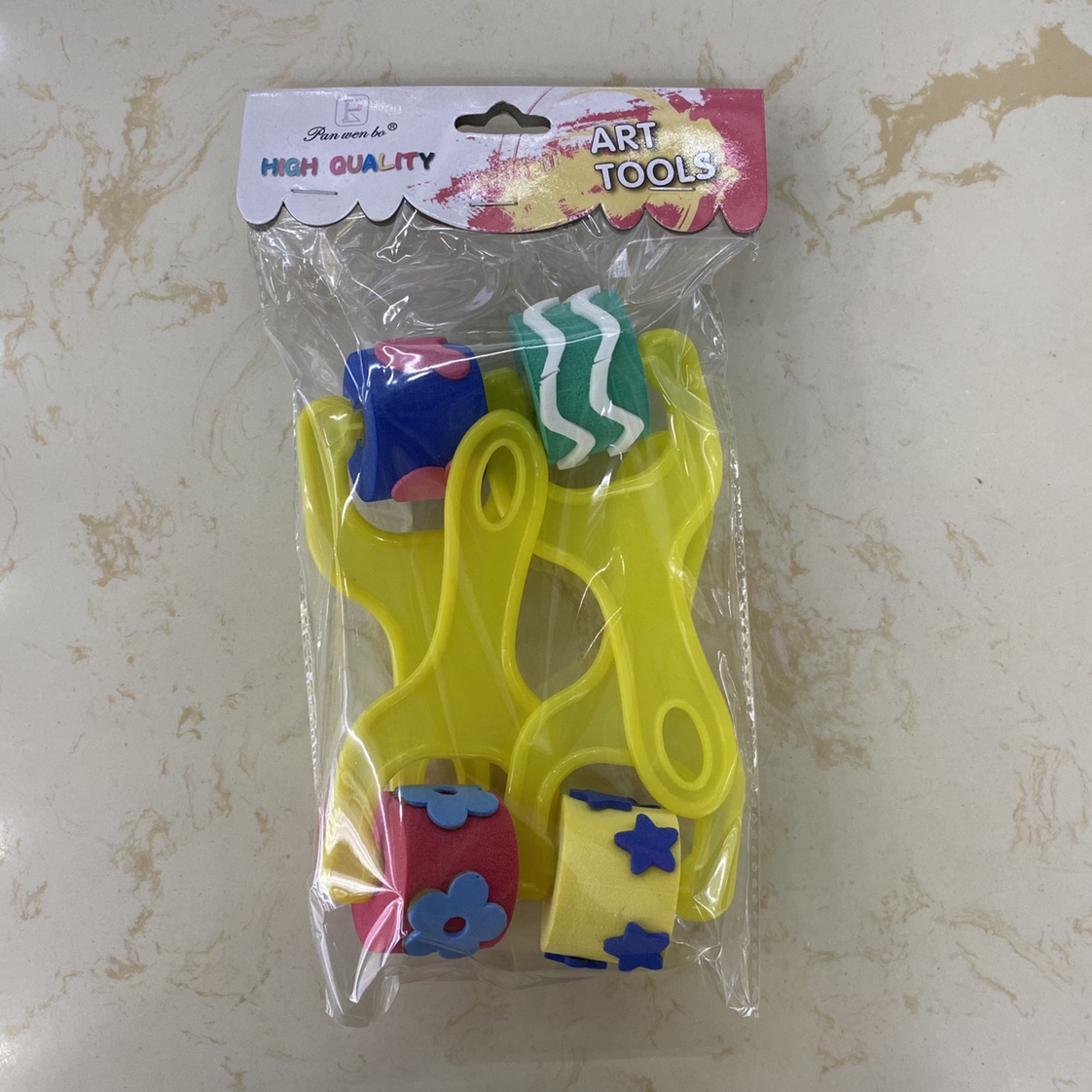 攀文博画材厂 儿童绘画海绵刷 EVA印章