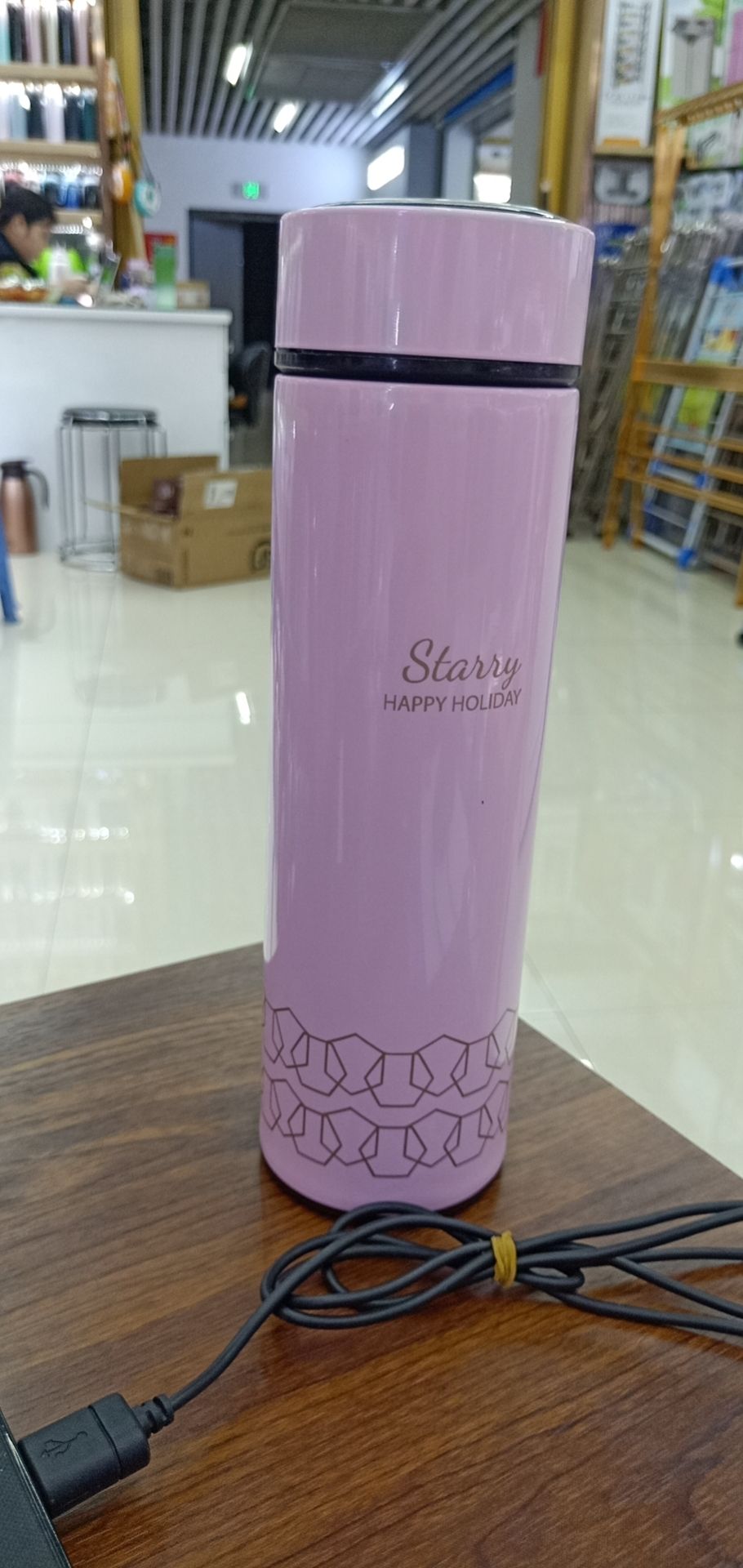 Vacuum cup high-grade 304 stainless steel water cup large capacity portable lettering customized tea cup thumbnail