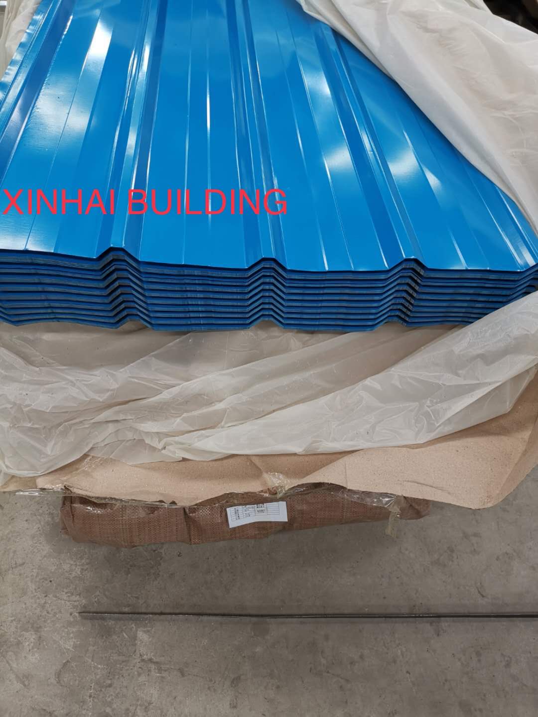 彩钢瓦围墙铁皮瓦单板屋顶瓦平板压型铁板细节图