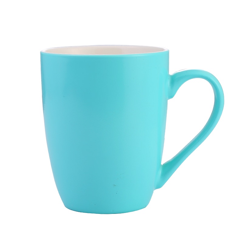 Solid color low-temperature glazed coffee cups for daily use details Picture