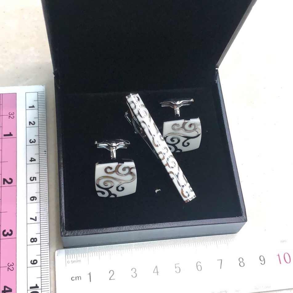 High-end cufflink tie clip box