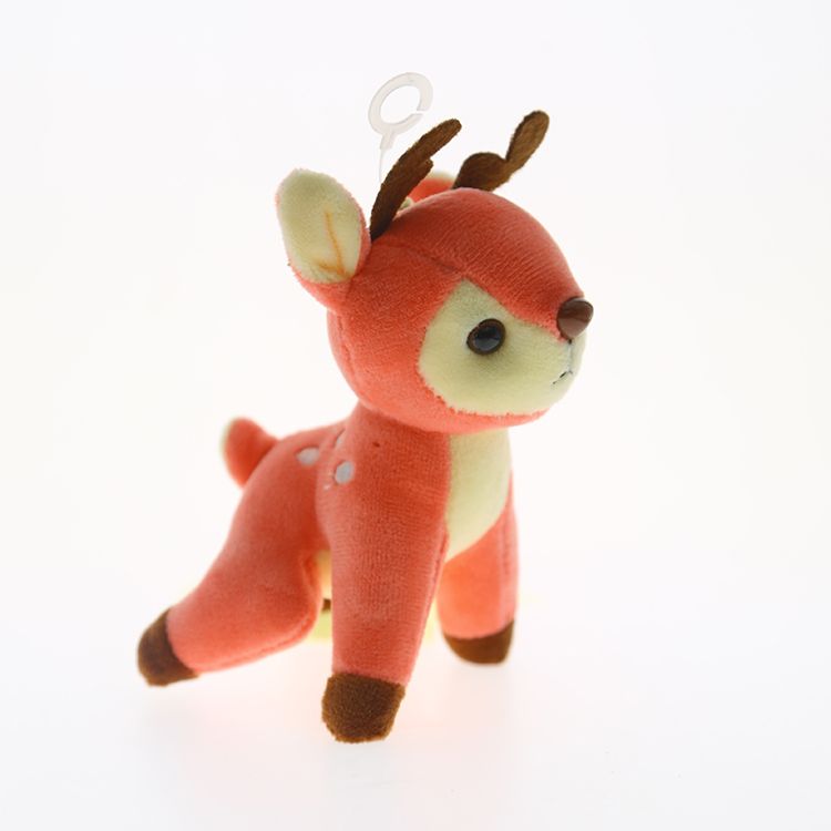 Plush sika deer pendant, plush doll toy, plush deer keychain, 4-inch pendant accessory, clothing accessory Specification image