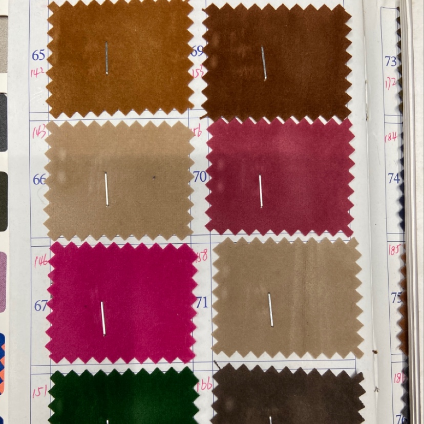 Black Deerskin Flannelette Fabric Clothing Fabric Decorative Arts And Crafts Multi-Color Options Specification drawing