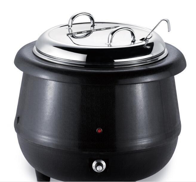Stainless Steel Stove Warm Soup Fort Buffet Buffet Stove Stainless Steel Iron Electronic Warm Soup Pot Large Capacity Electric Heating Thermal Insulation Temperature Control Buffet Hotel Commercial Energy-Saving Thermal Insulation Thickened Inner Tank Lock Temperature