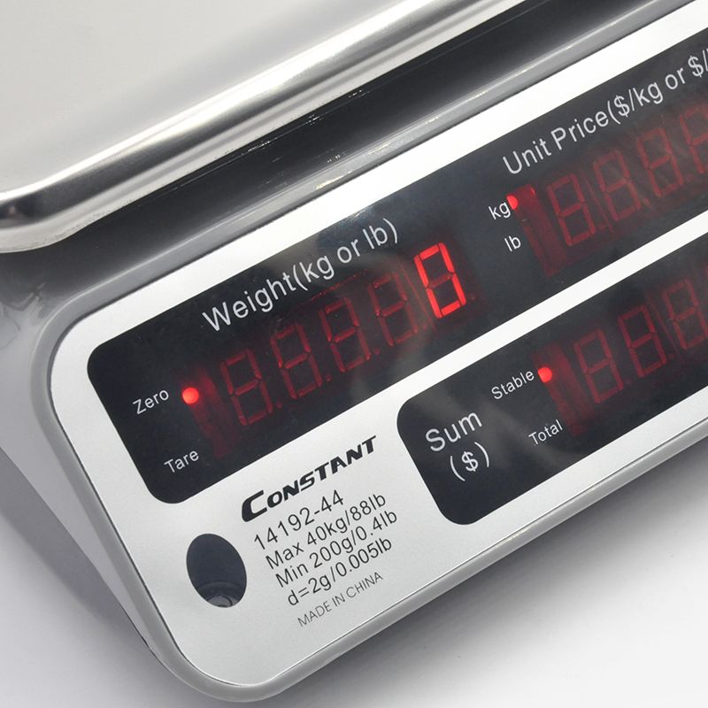 14192-44 High-quality electronic pricing scale, commercial scale, foreign trade English version electronic platform scale, 40KG Specification image