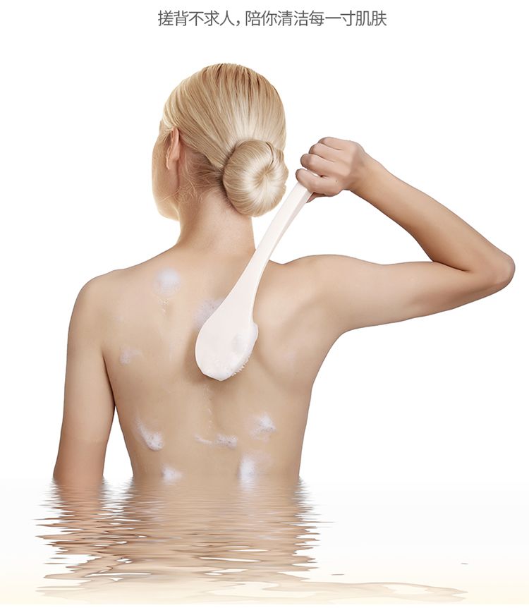 日式长柄洗澡刷搓后背神器成人背部强力去污搓澡巾软毛刷子沐浴刷详情图10