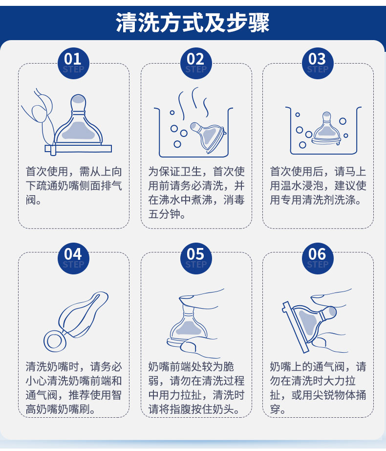 chicco智高意大利母婴透明硅胶宽口径奶嘴 2只装 2M+ (一字调速）详情12