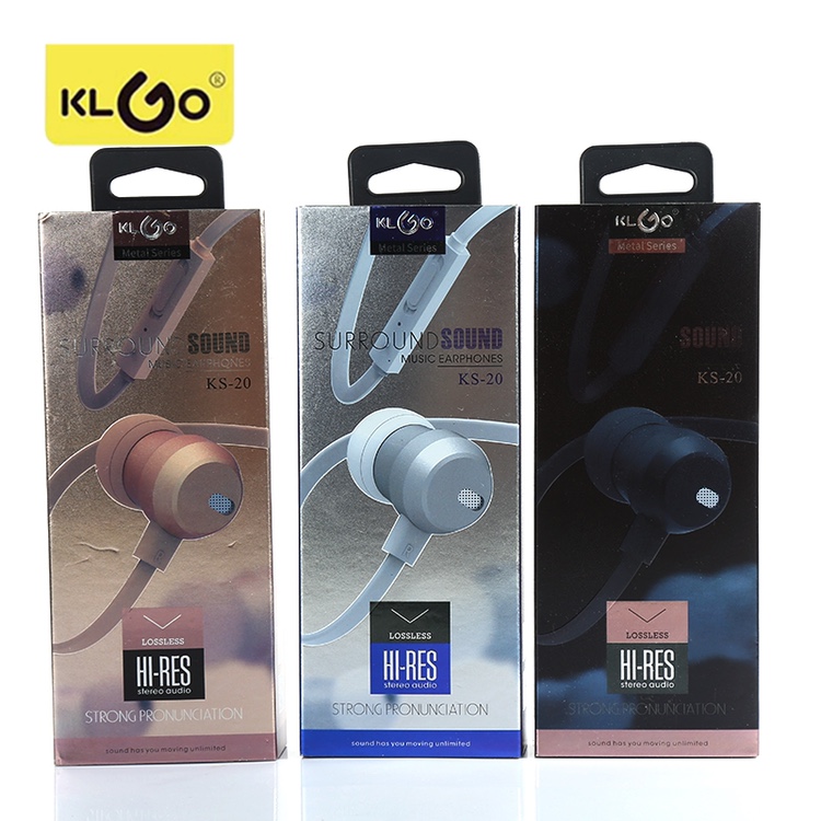 KGO酷为KS-20金色小耳机，带调音带接电话，天籁之音