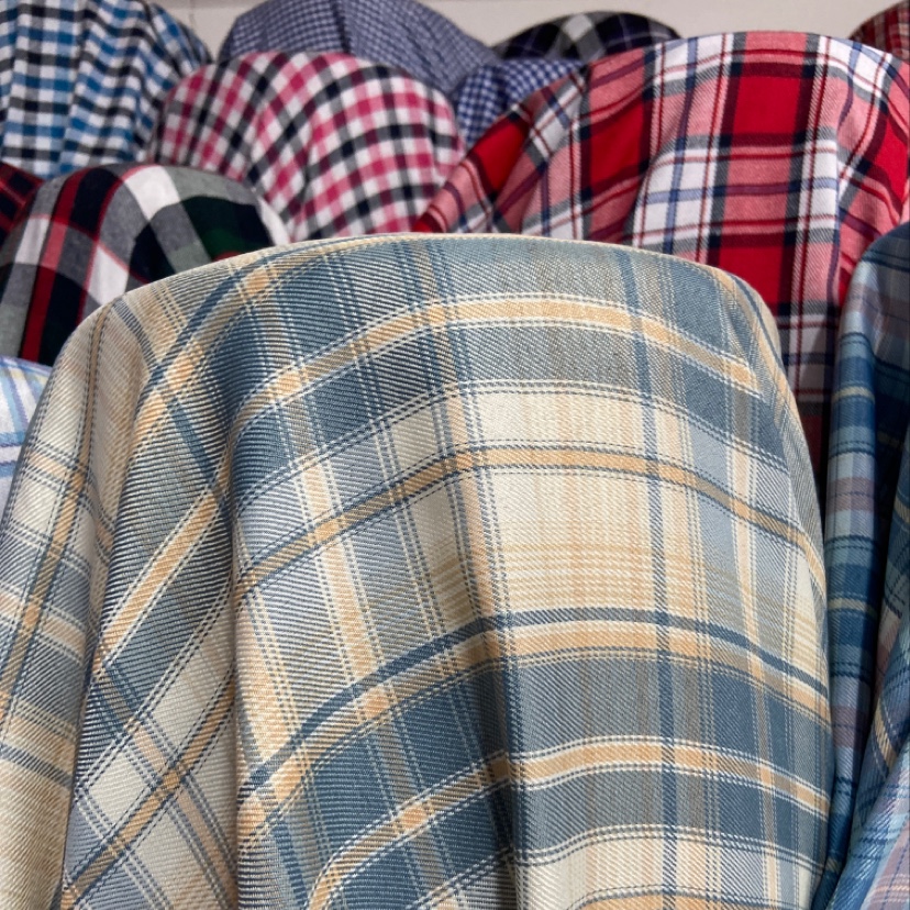 黄绿格格子jk制服裙布料装饰品工艺品头饰布料多色可选