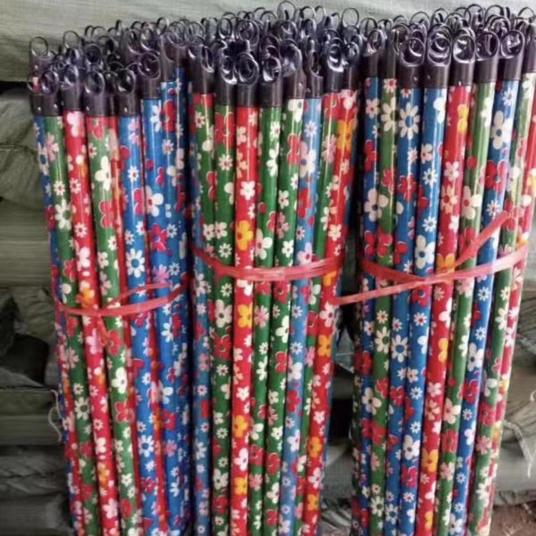 大量供应1.2M花杆 包塑花杆 扫把杆子