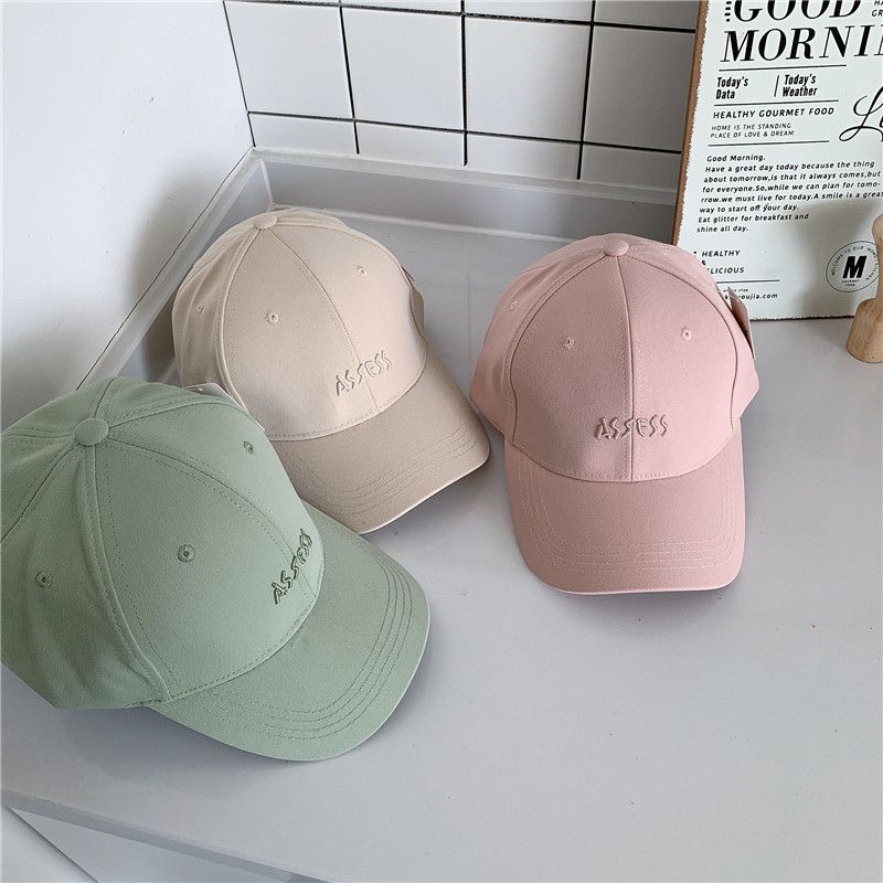 字母刺绣美式软顶鸭舌帽女ins韩版潮牌情侣逛街春夏棒球帽男百搭详情图3