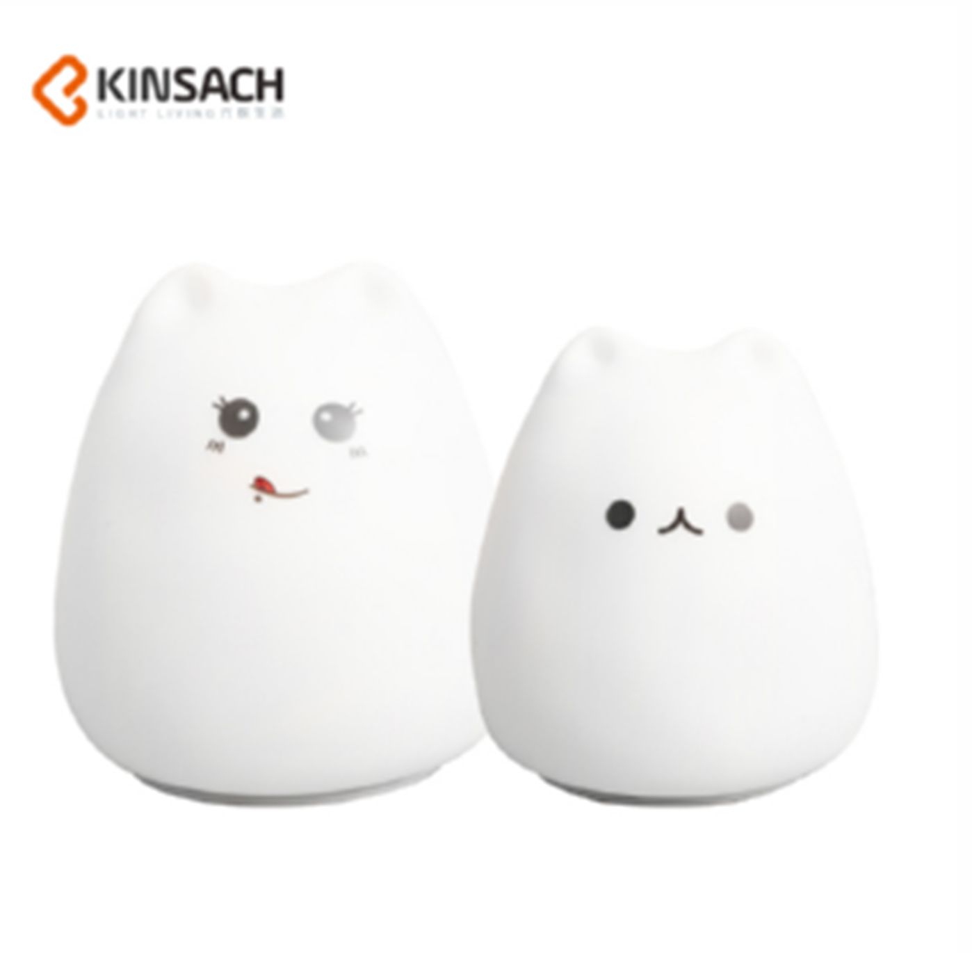 Yiwu Selection Pineapple head KS-301 small water drop/Cat battery silica gel lamp /G2-15267