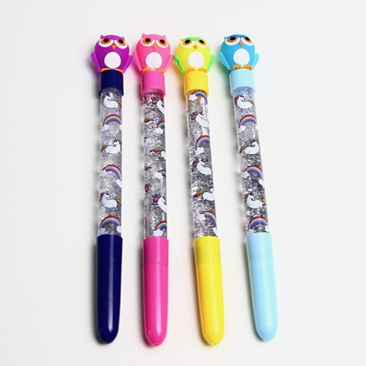 Hot style owl shape fairy pen quicksand pen thumbnail