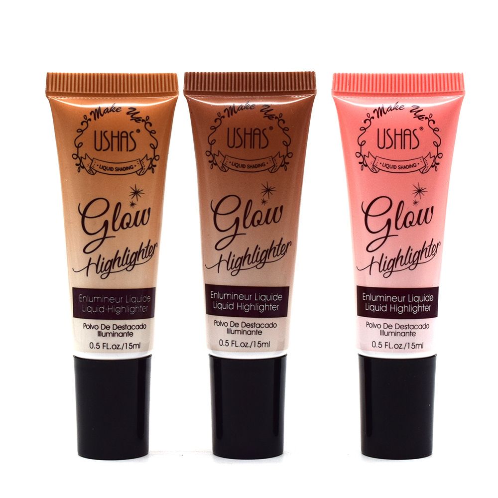 【 24-Tube Pack 】FS155 Highlighter, Contouring and Brightening Liquid, Waterproof Hose, New USHAS European Beauty Application Scenario