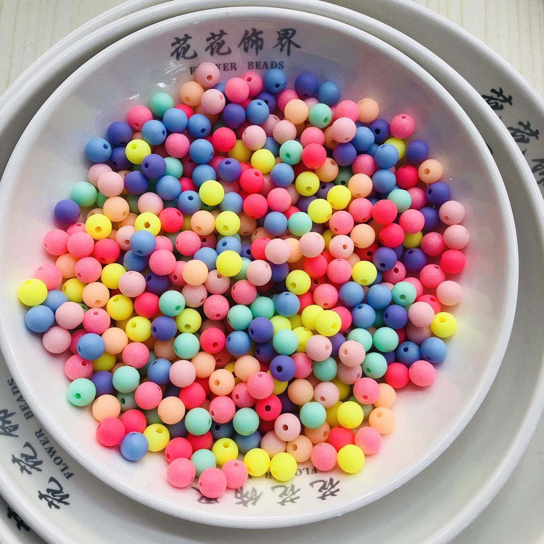 厂家直销亚克力磨沙圆珠6mm8mm10mm12mm14mm16mm