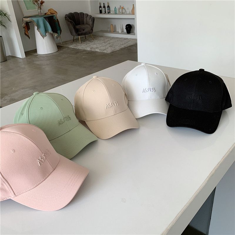 字母刺绣美式软顶鸭舌帽女ins韩版潮牌情侣逛街春夏棒球帽男百搭详情图1