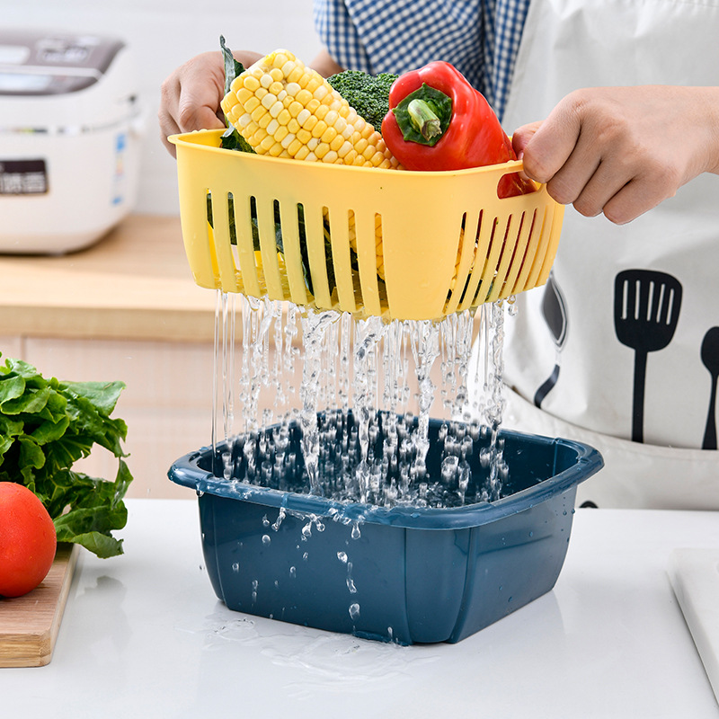 沥水篮3件套 洗菜篮子产品图