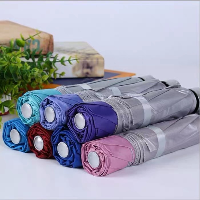 Umbrella Sun Umbrella Three Folding Umbrella Gift Umbrella Umbrella Umbrella Silver Glue 7 Bone 10 Bone Lattice Umbrella Manufacturers Direct Sales