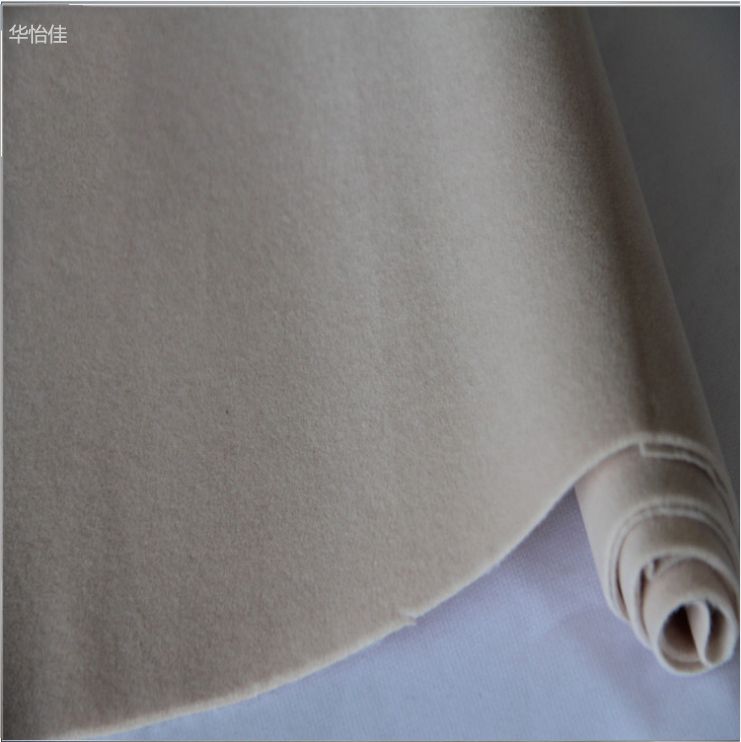 Factory direct sales of flocking fabric wholesale, apricot jewelry boxes, spunlace non-woven plush fabric, self-adhesive flocking fabric with self-adhesive backing