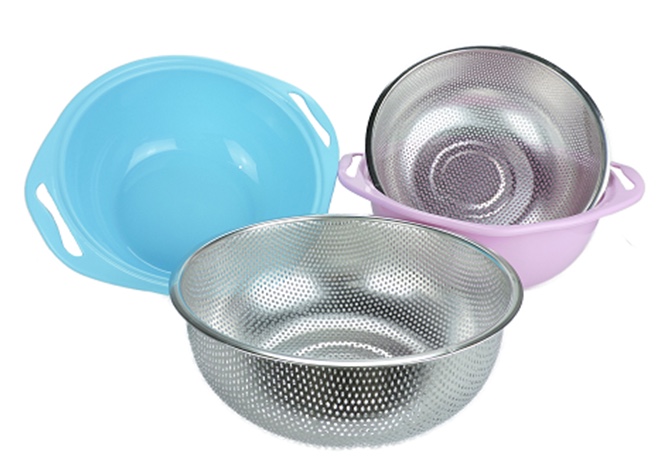 双层塑料沥水篮洗水果洗菜塑料篮网红创意厨房果篮