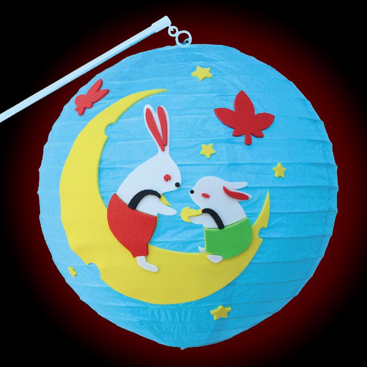 中秋卡通灯笼装饰幼儿园手工作业DIY详情图11