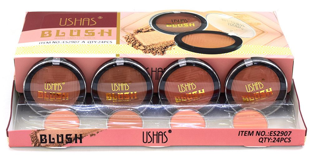 【 24-piece Set 】ES2907A USHAS Single-color Blush Contouring Rouge Set European and American Makeup