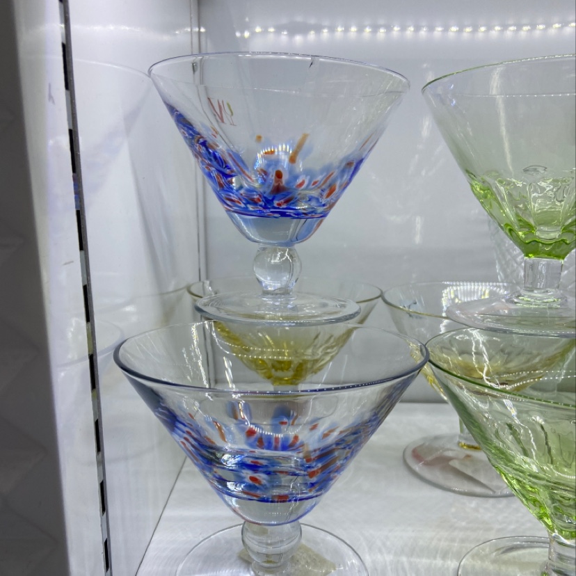 彩色玻璃器皿大气美观简约现代风格双色可选