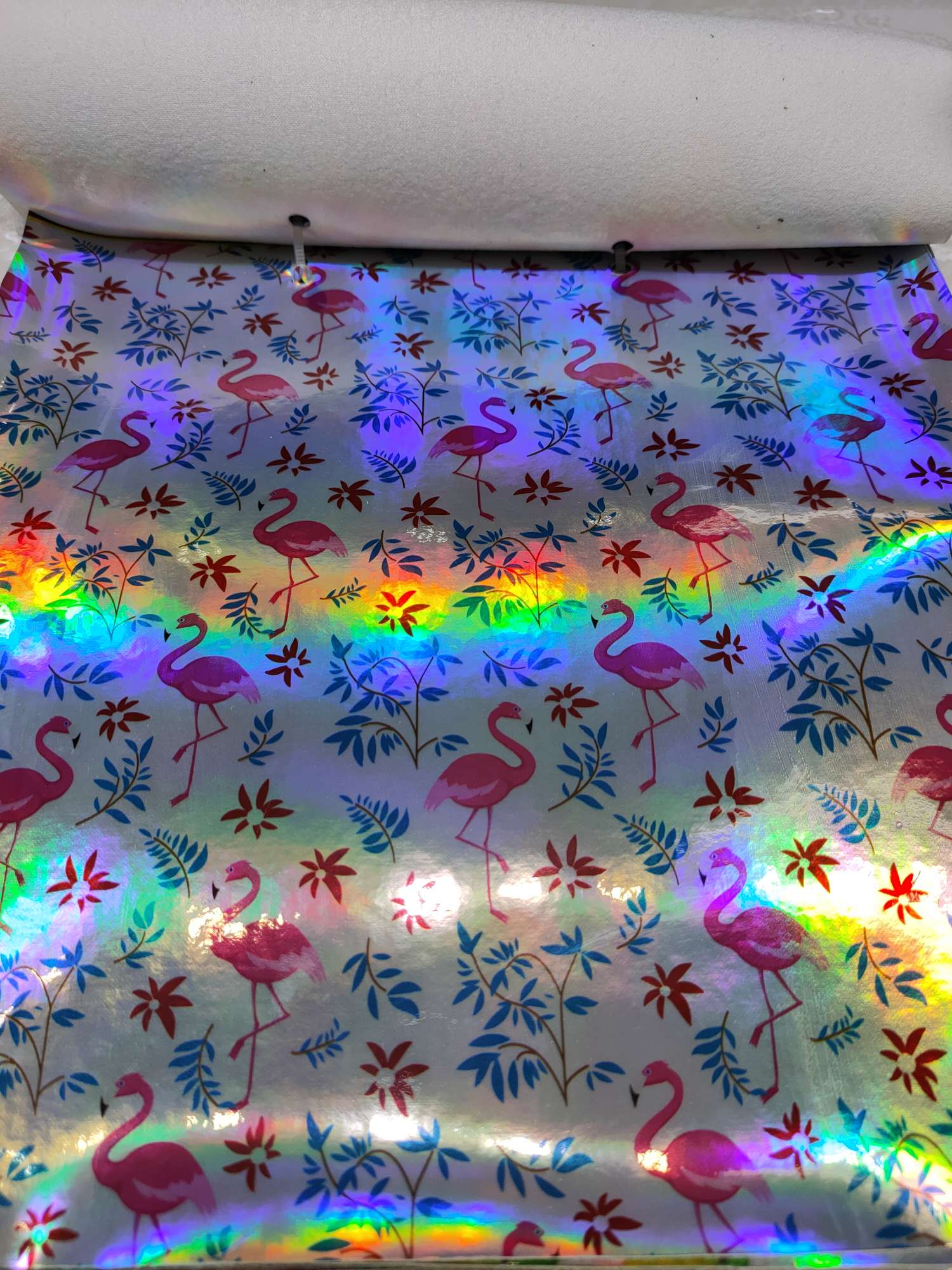 Iridescence laser printing: Laser printing of leather material patterns detail image 1