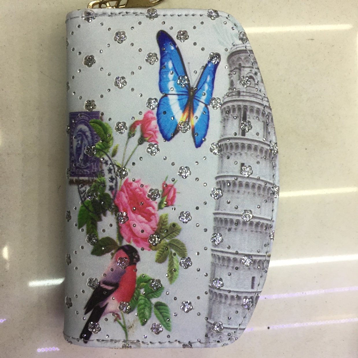 数码印花系列半圆小单拉钱包