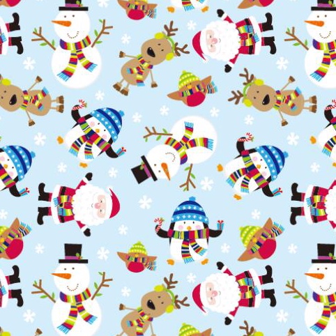 圣诞礼物纸雪人