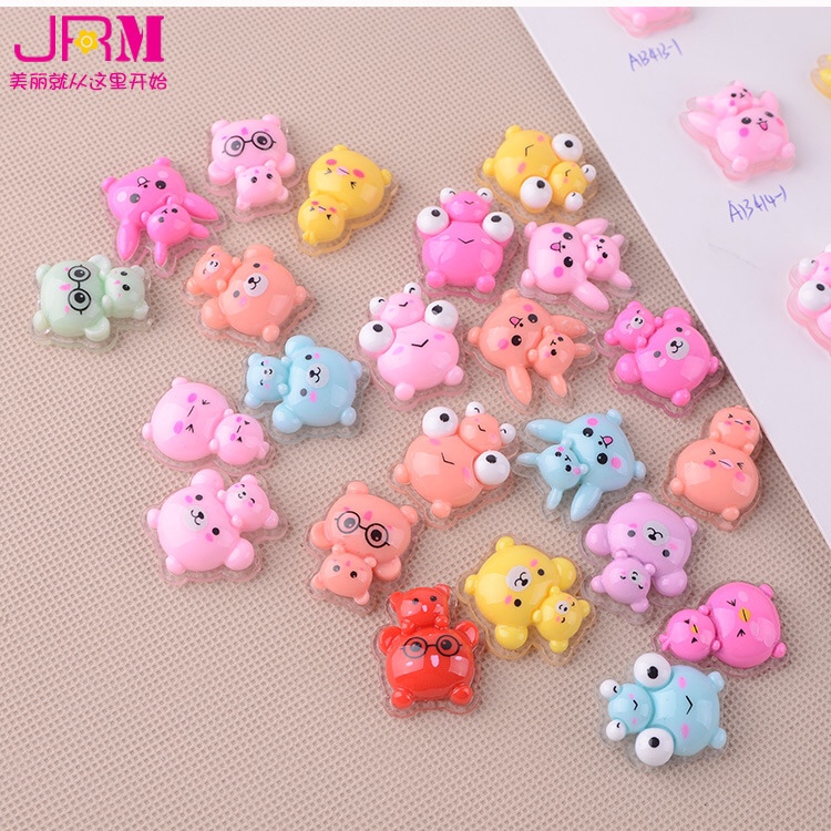Resin children headwear hair accessories combination resin material manufacturers direct mobile phone DIY accessories supply