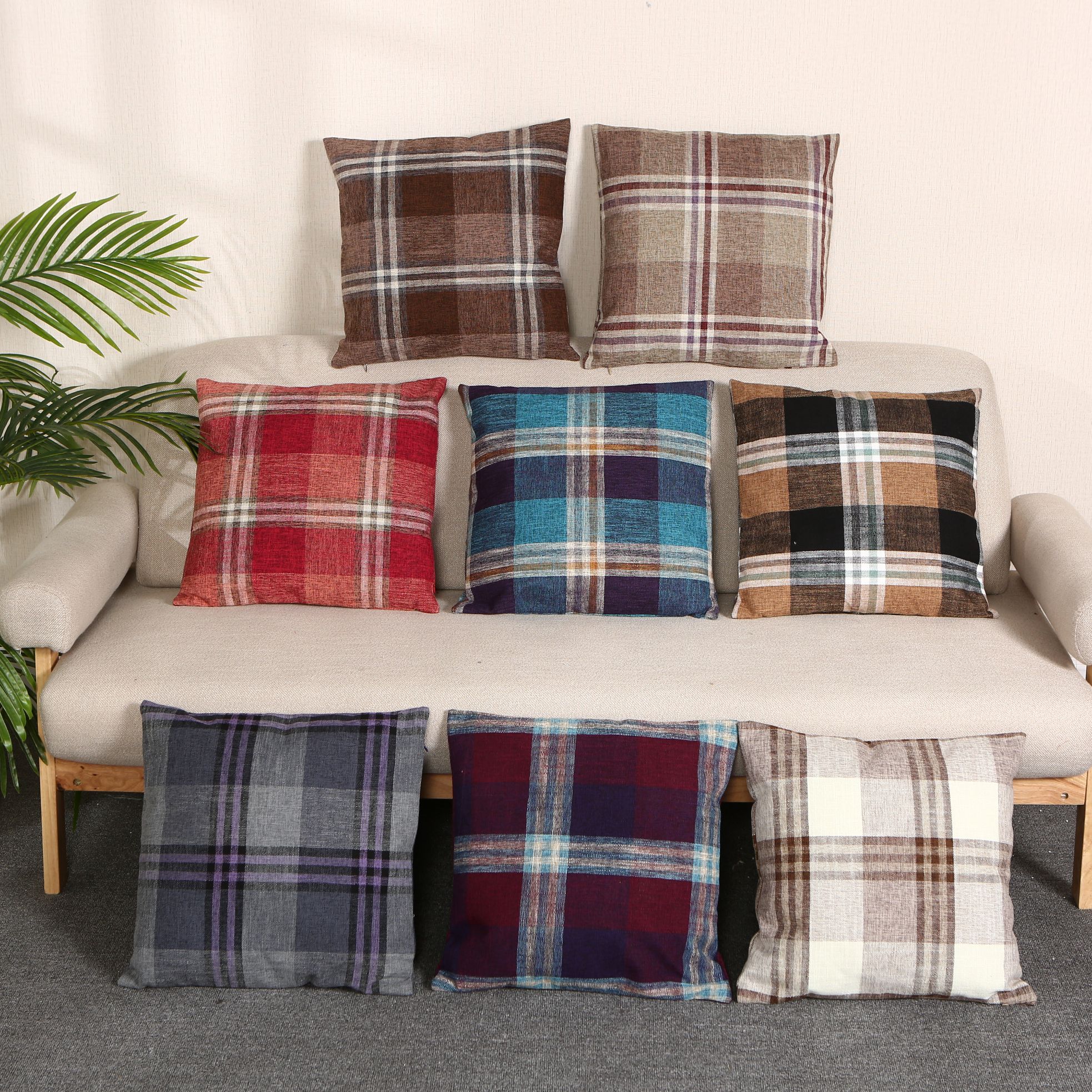 Checkered pillow, checkered pillow, checkered pillow, checkered pillow