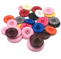 Woollen thread QQ child round dress buttons versatile coat buttons sweater pink coat wind coat buttons