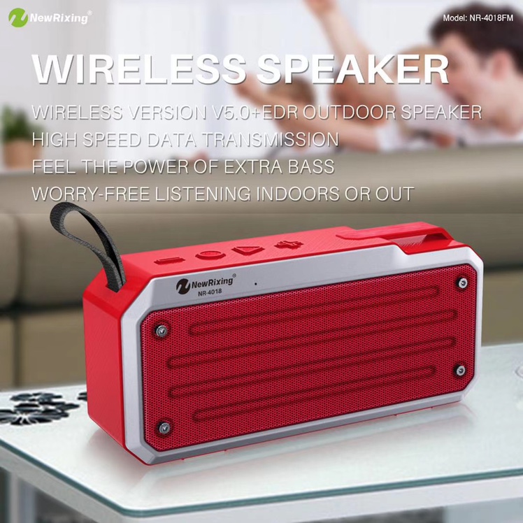 NewRixing新乐欣   爆款性价比NR-4018FM、NR-4018，杰理5.0版本，TWS功能，双喇叭带振膜，皮带扣子，精美的外观设计，带天线和不带天线同时上市！详情图6