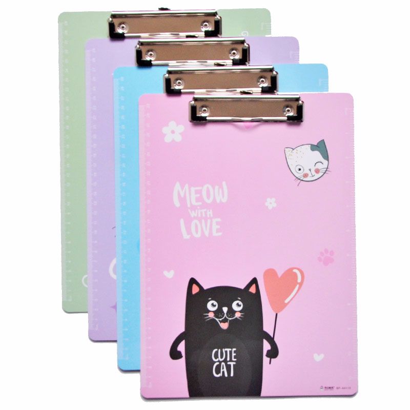 奇幻森林书写板夹 可爱塑料板夹 学生写字垫板