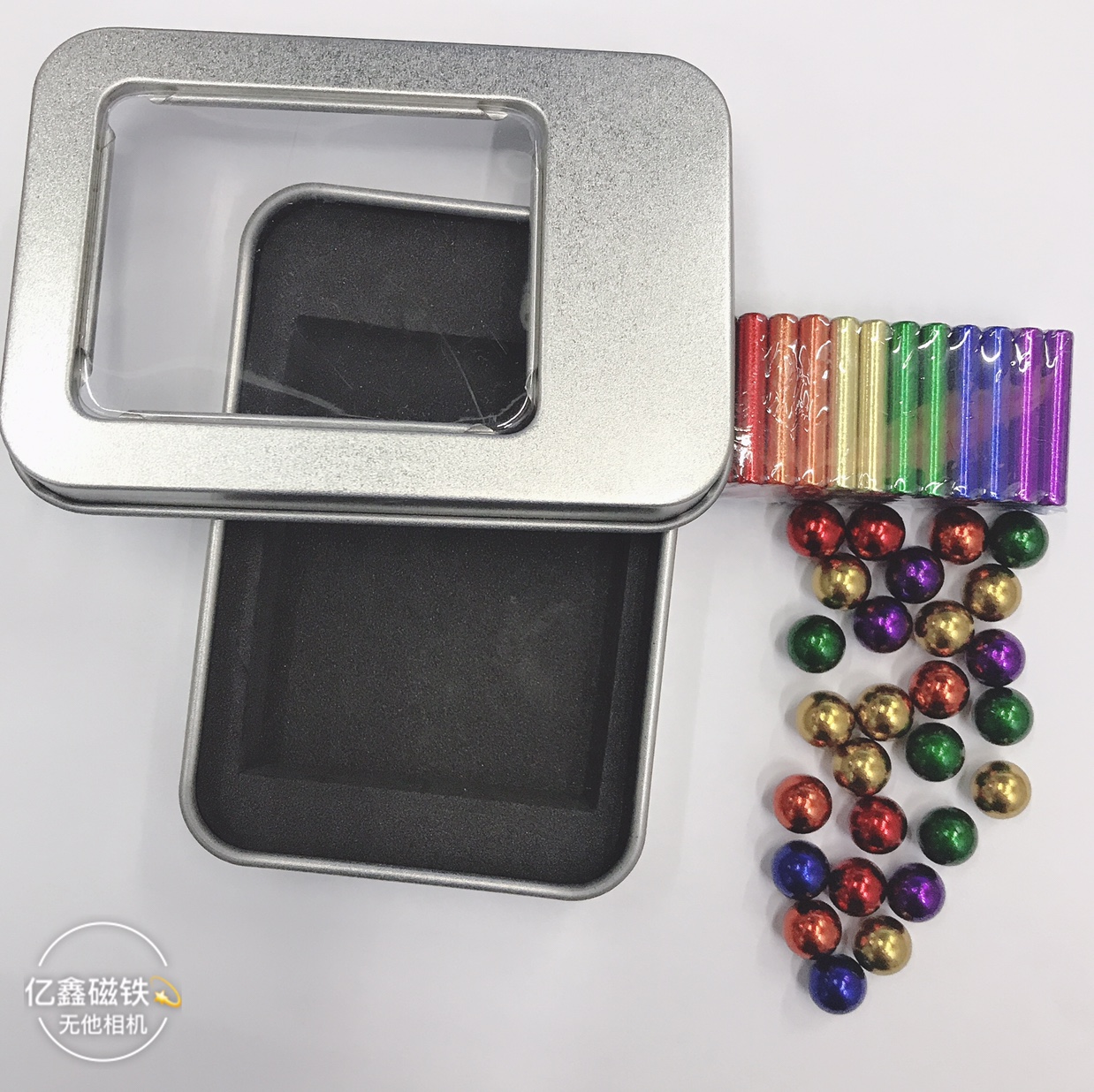 36颗磁力棒+27颗圆球