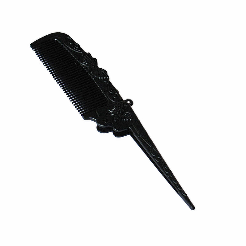 Retro butterfly foldable hairdressing pointed tail comb, folding comb, makeup comb, beating comb and picking comb Application Scenario