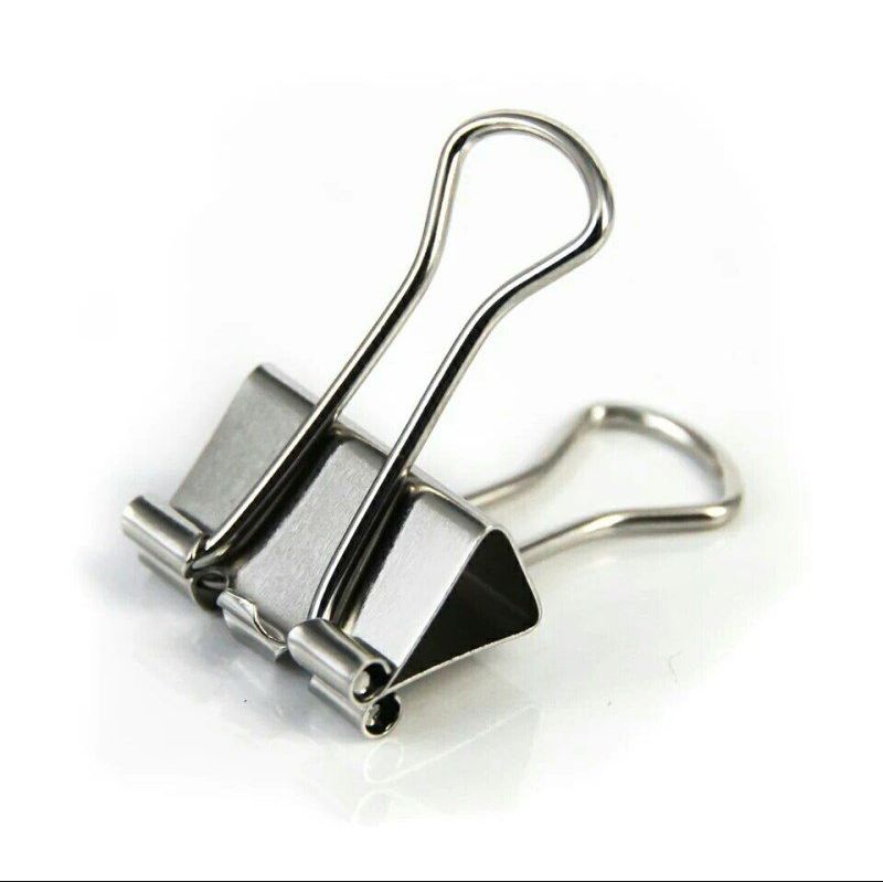 卡卡五金 2303银色长尾夹(Long tail clip, silver)19mm文具用品详情图6