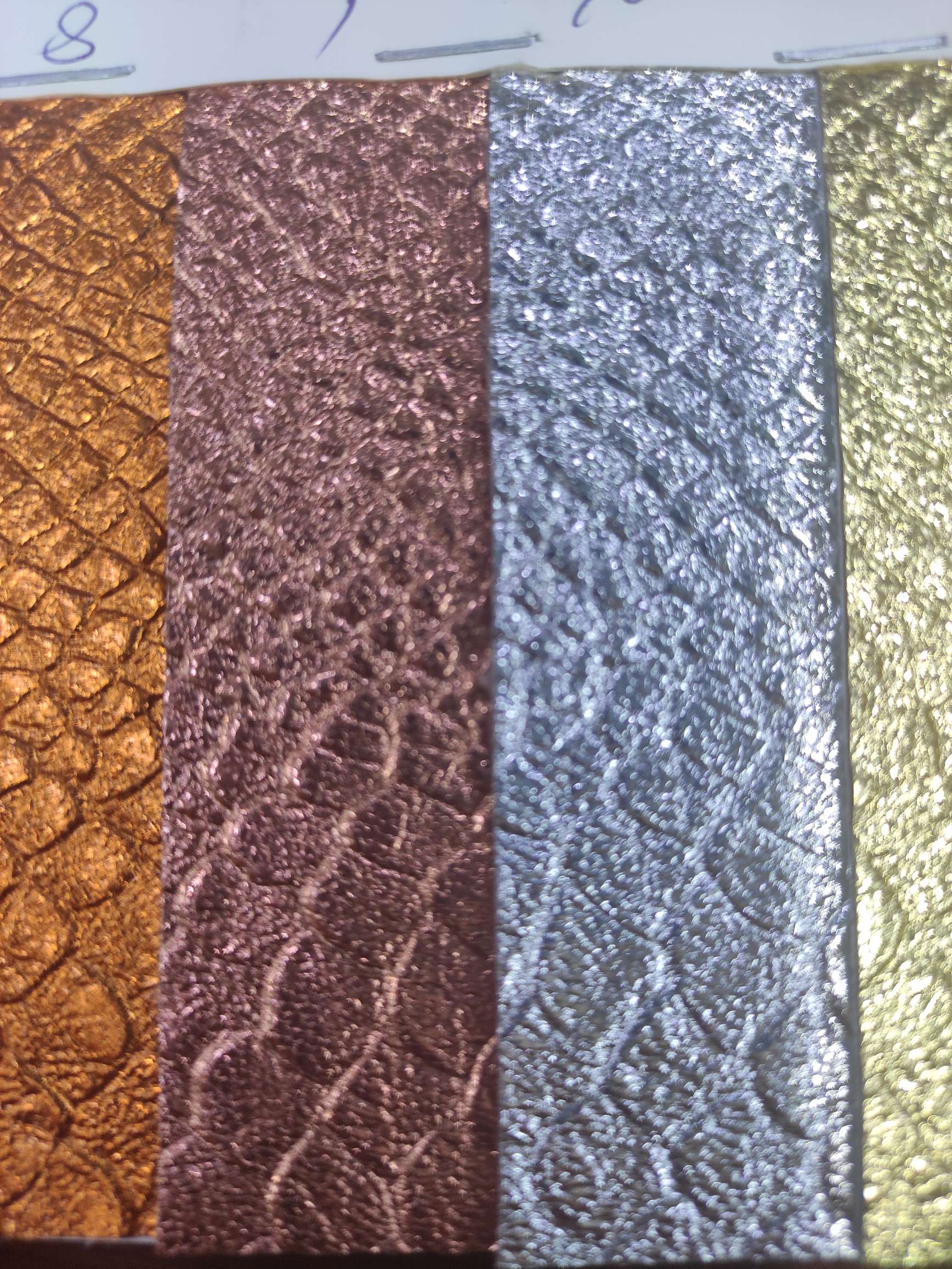 Direct sales from the manufacturer of high, medium and low-grade leather fabrics with metal snake pattern in large stock. New best-selling styles detail image 3