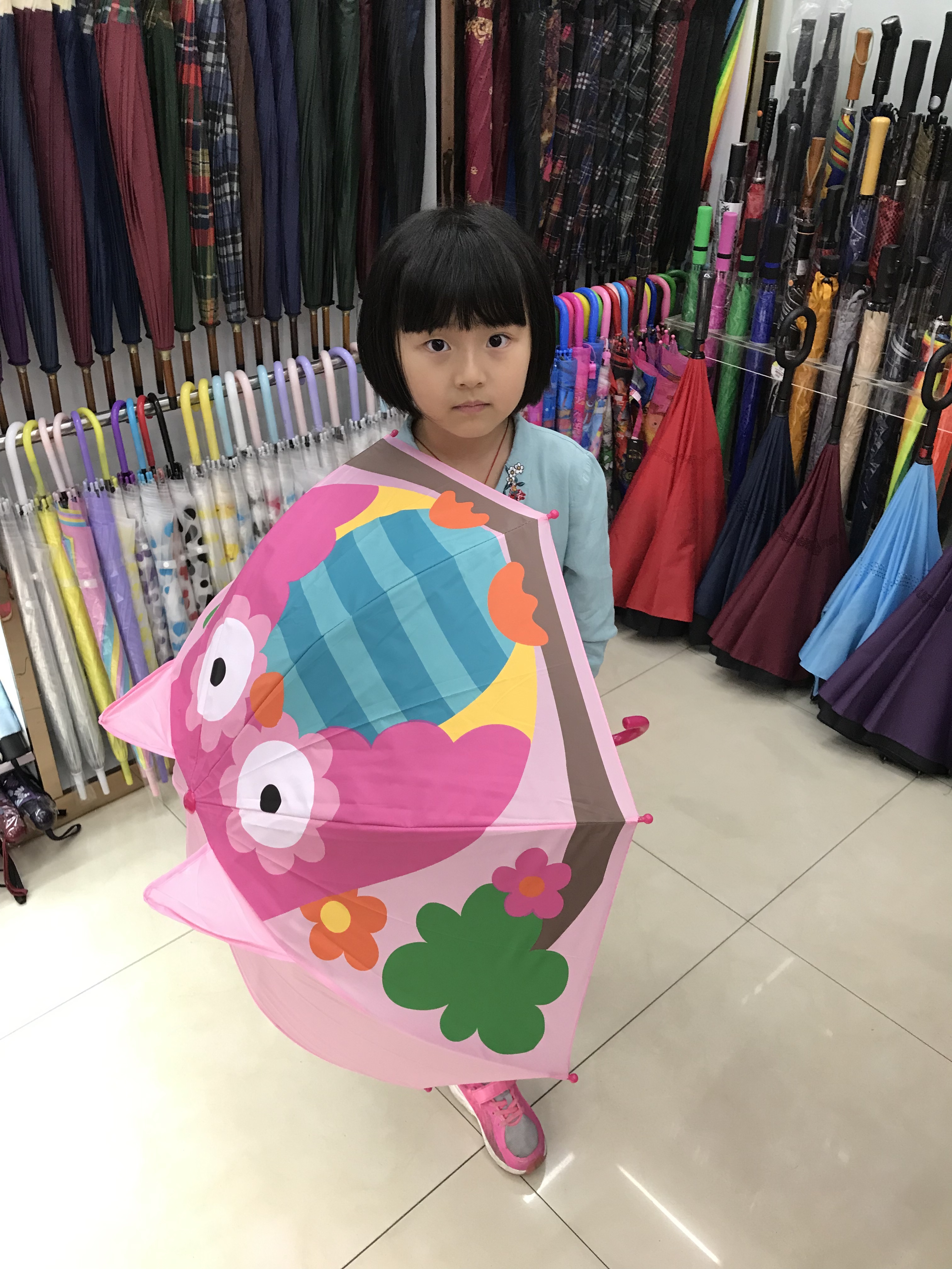 Modeling Umbrella Children's Umbrella Girl Toddler Round Boy Baby Child Primary School Princess Portable Creative Easy To Put Away Small Cute Mini Ear Umbrella undefined