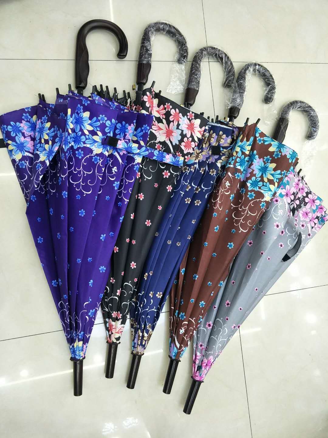 56.10K Fragrant Flower Umbrella, Straight Umbrella