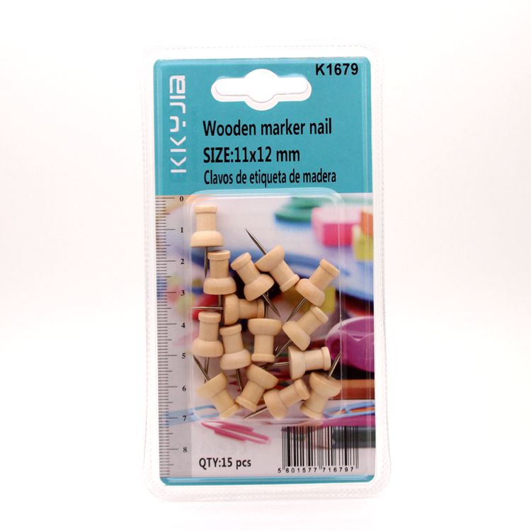 Kaka hardware 1679 blister card containing birch itype nails in European and American supermarkets small packaging supply thumbnail
