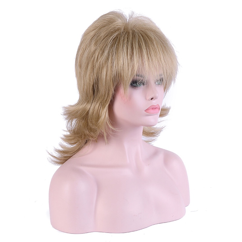 Long curly hair over a shoulder details Picture