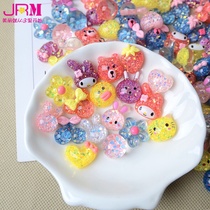 Resin jewelry accessories Pearlescent resin patch bag DIY cream mobile phone case hair accessories